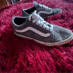 Vans Gray and White Sneakers